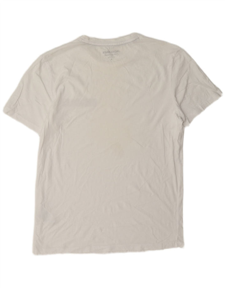 T-shirt da uomo Jack & Jones Top grande in cotone bianco
