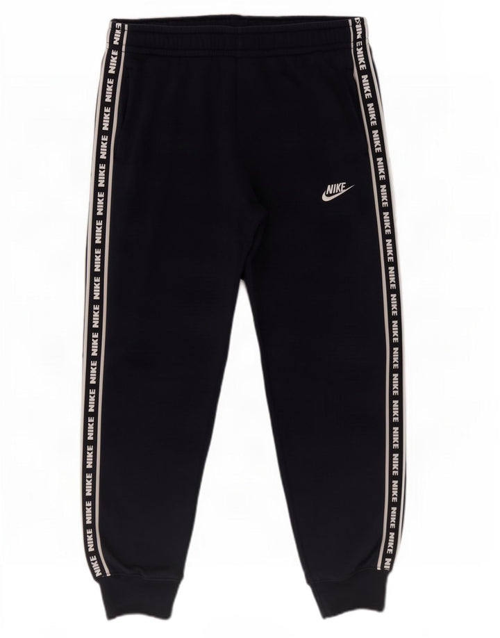 Pantaloni da tuta con grafica Nike da uomo, pantaloni da jogging, cotone medio blu navy