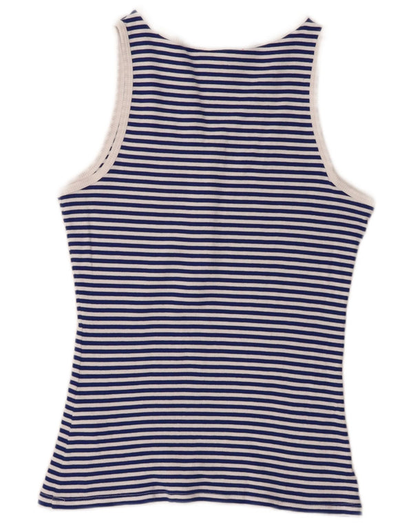 Canotta da donna Guess UK 12 Cotone a righe blu medio
