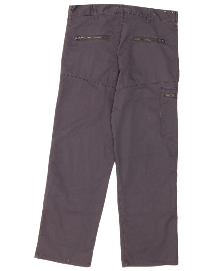 Pantaloni cargo dritti da uomo Dickies W34 L29 poliestere blu navy