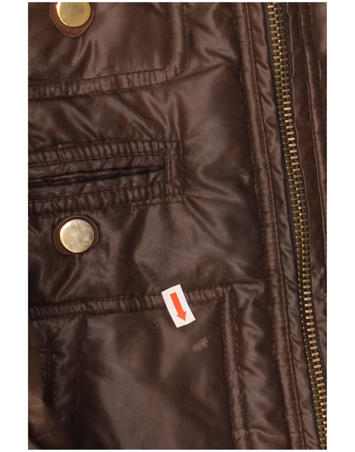 Giacca imbottita da donna Fay UK 10 Small Marrone Poliammide