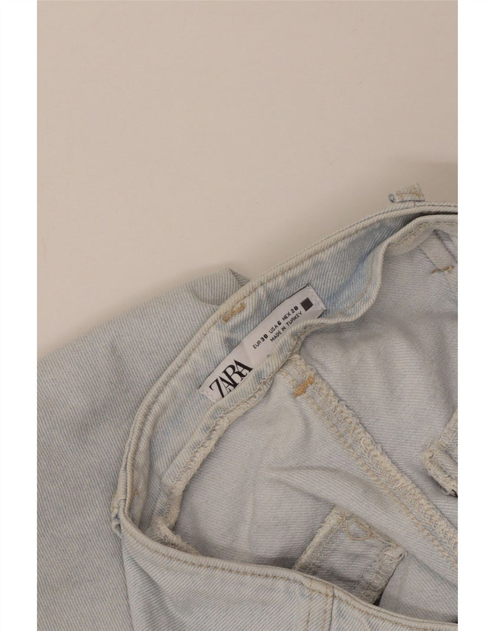 Jeans Zara da donna a gamba larga EU 38 Small W28 L26 Blu