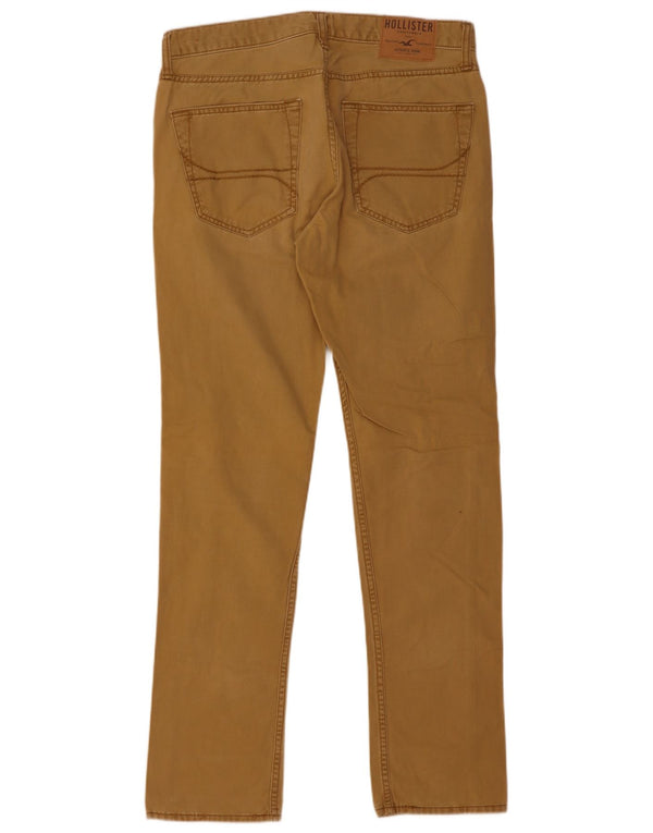 Pantaloni casual slim da uomo Hollister W32 L32 in cotone beige