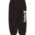 HURLEY Boys Graphic Tracksuit Trousers Joggers 4-5 Years  Black Polyester Vintage Hurley and Second-Hand Hurley from Messina Hembry 