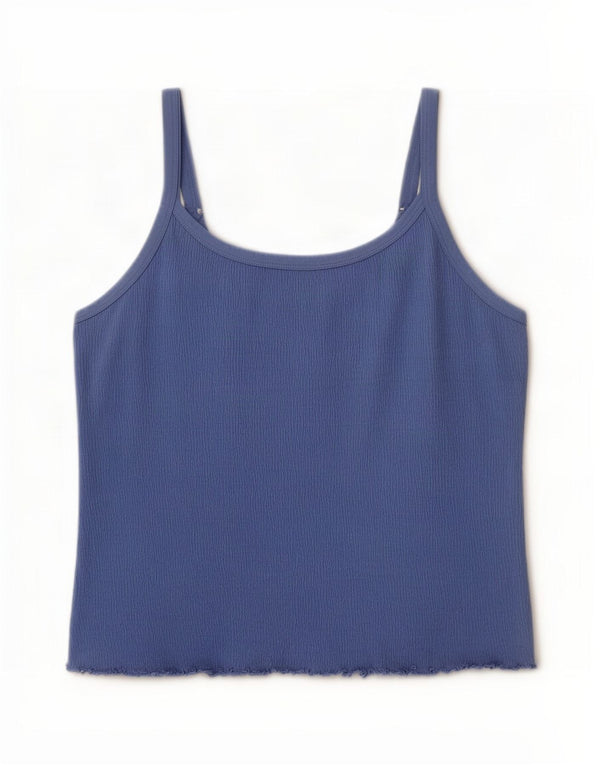 Canottiera da donna M&Co UK 20 2XL cotone blu