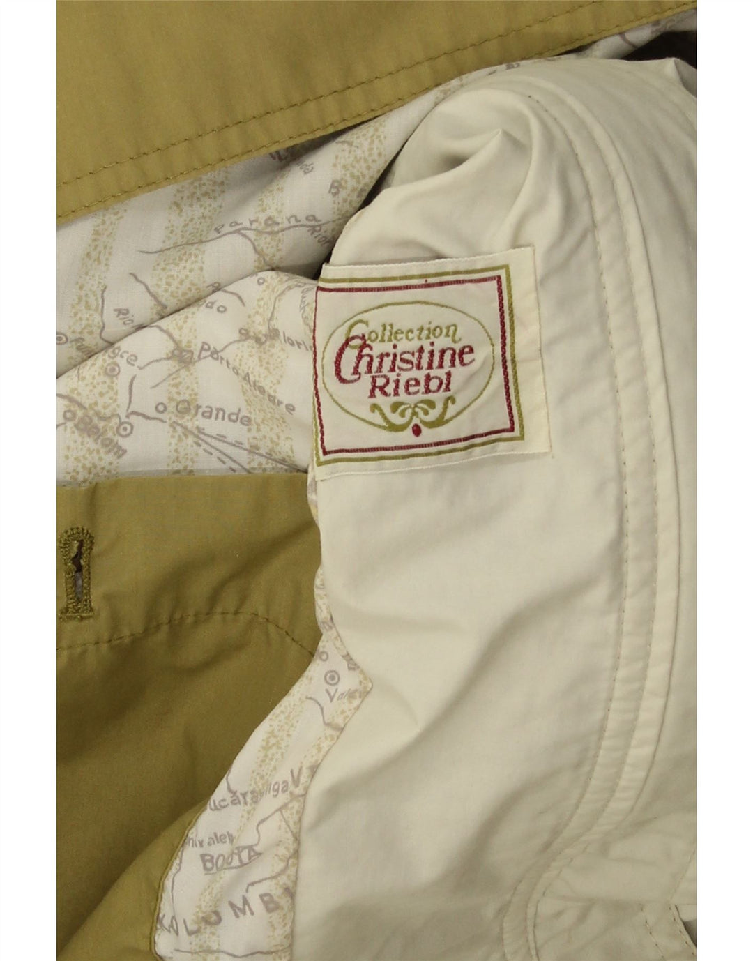 VINTAGE Womens Utility Jacket UK 18 XL Khaki Colourblock