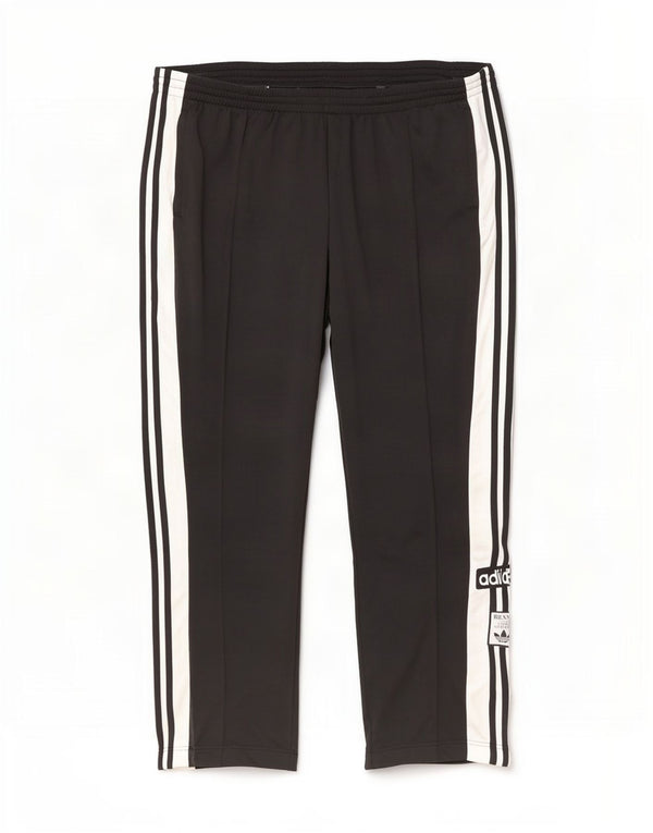 Pantaloni da tuta con grafica Adidas da donna UK 32/34 4XL Nero Colourblock