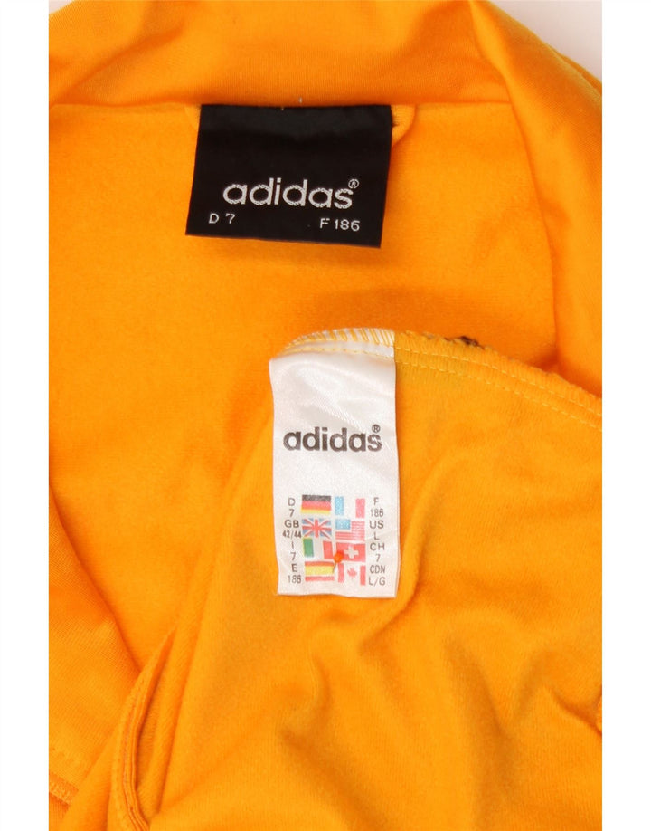 Giacca da tuta da uomo Adidas UK 42/44 Large Giallo Poliestere