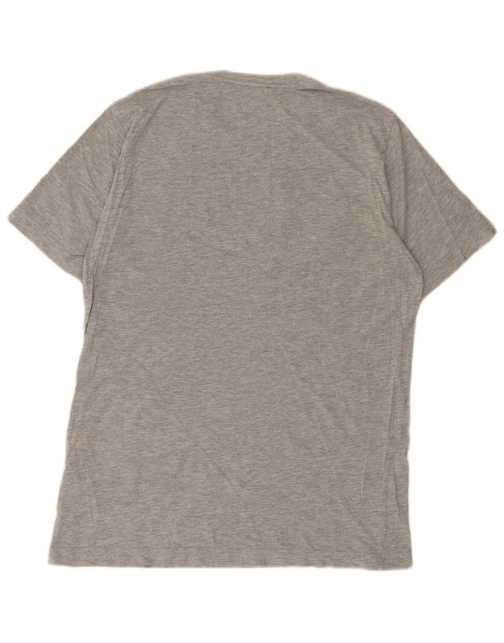 T-shirt grafica da uomo Diesel Top XS in cotone chiazzato grigio
