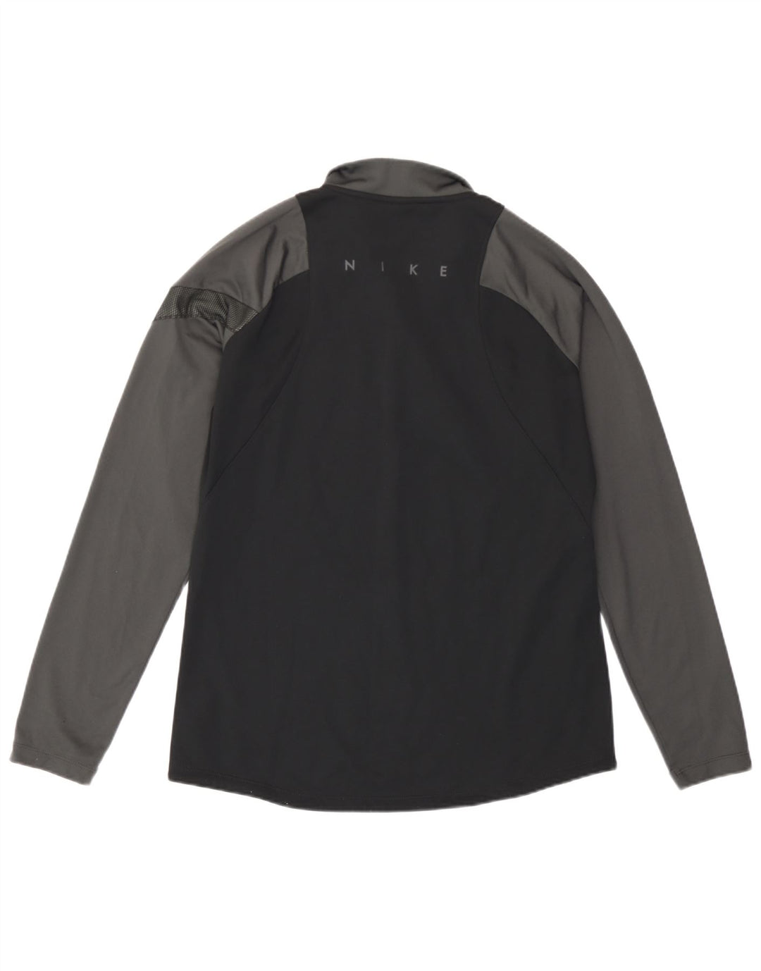 Top della tuta pullover da uomo Nike, poliestere color block medio nero