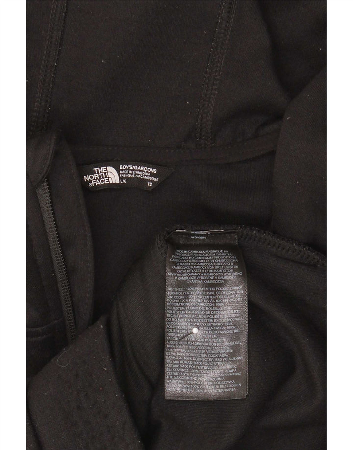 Maglione con cappuccio e zip per ragazzi The North Face 11-12 anni grande in poliestere nero