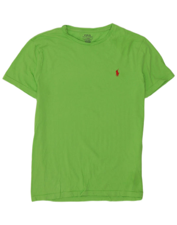 Polo Ralph Lauren T-shirt grafica da donna Top UK 14 Verde medio