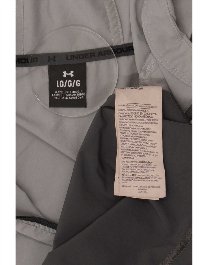 Giacca da tuta da uomo con cappuccio Under Armour Large Grey Colourblock