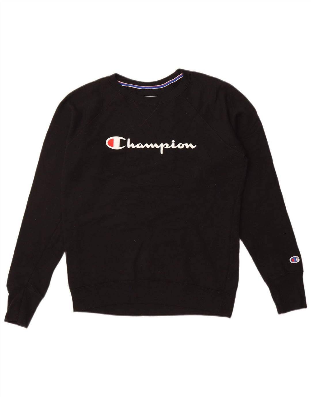 CHAMPION Felpa con grafica da uomo Maglione medio poliestere nero