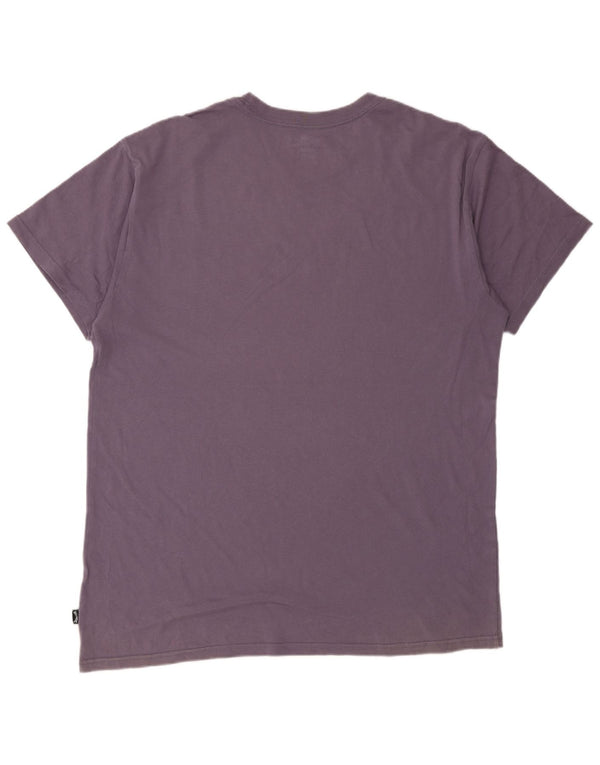 Maglietta grafica da uomo Billabong Top XL in cotone viola