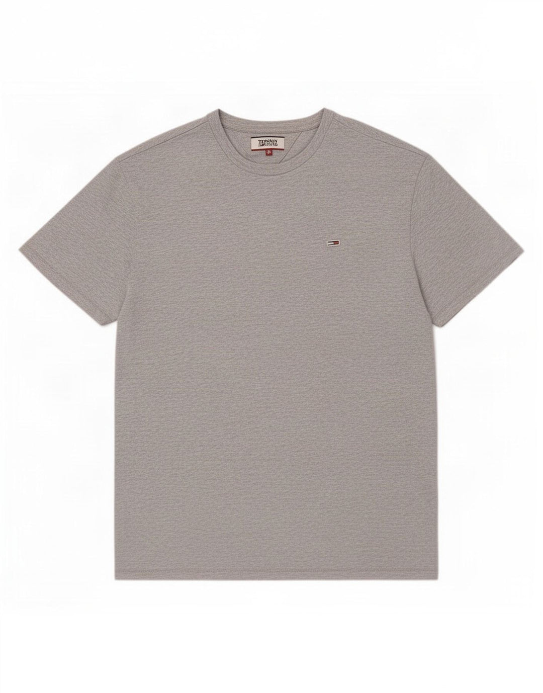 T-shirt da uomo Tommy Hilfiger Top in cotone grigio medio