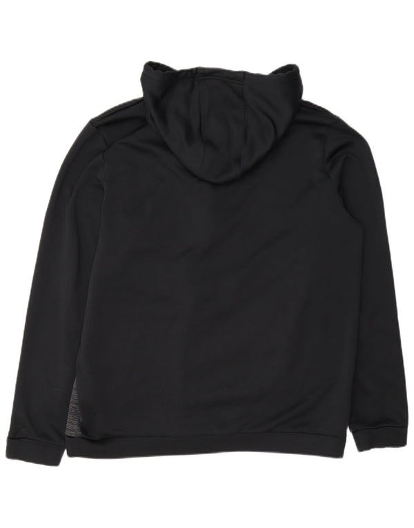 Felpa con cappuccio grafica da uomo Under Armour Cold Gear, grande nera chiazzata