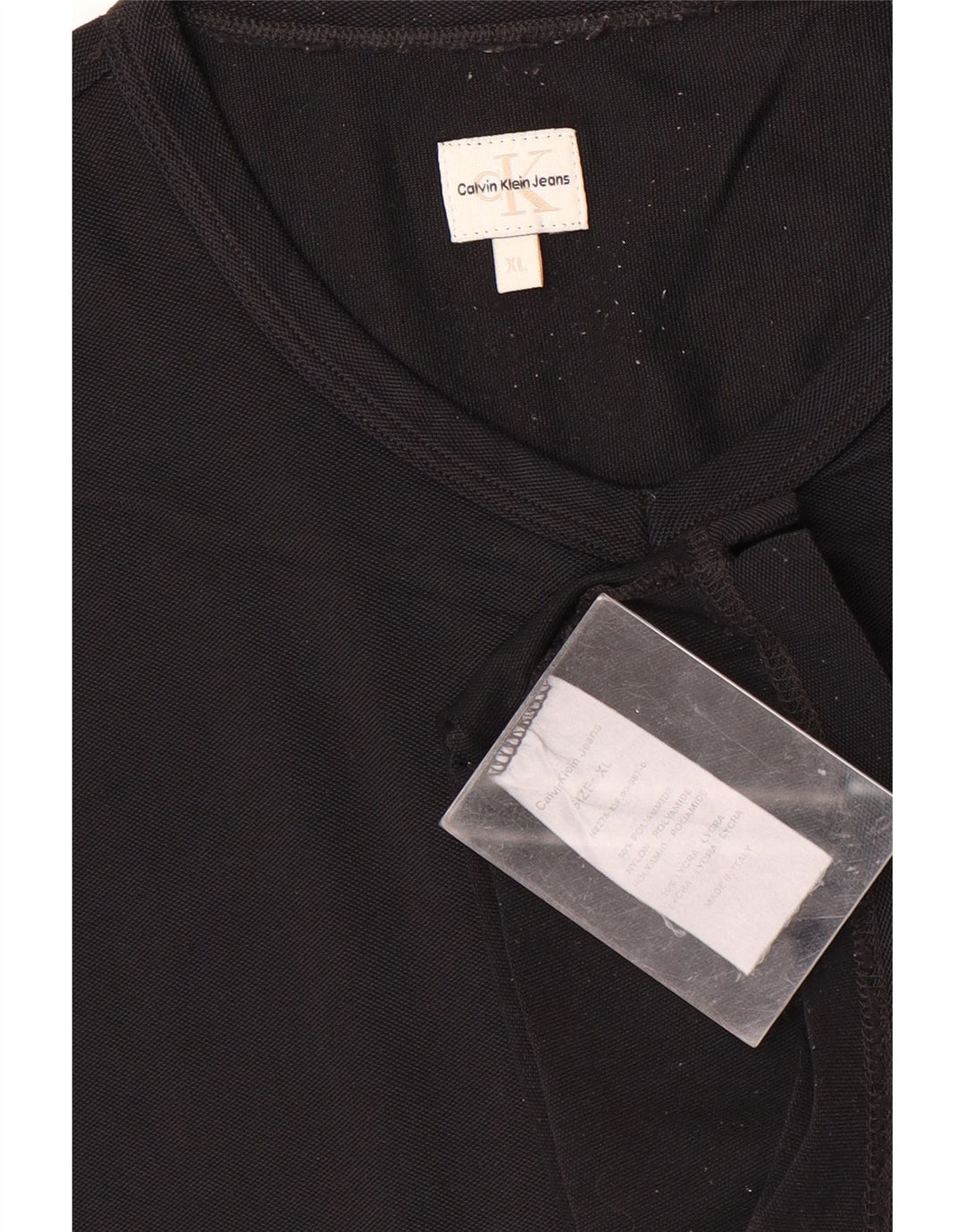 T-shirt da uomo Calvin Klein Jeans Top XL nera in poliammide