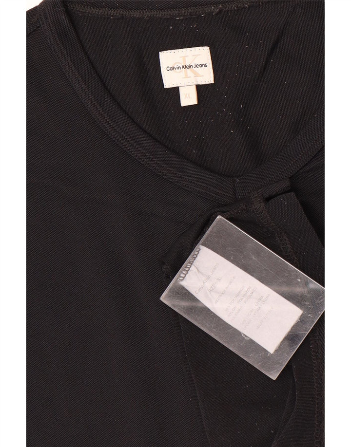T-shirt da uomo Calvin Klein Jeans Top XL nera in poliammide