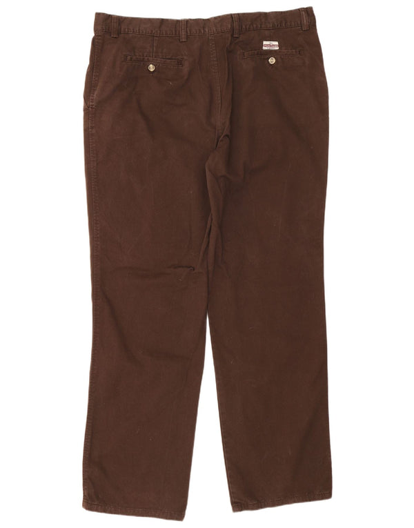 Pantaloni chino dritti da uomo Pierre Cardin IT 52 XL W40 L33 Cotone marrone