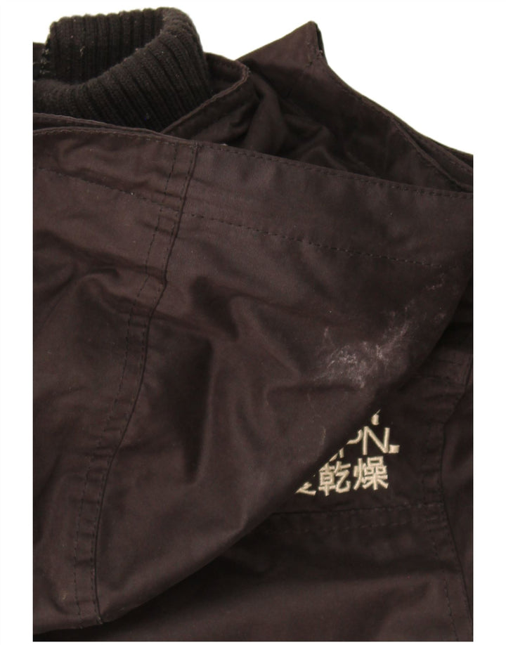 Giacca Parka con cappuccio Windparka da donna Superdry UK 14 poliestere nero medio