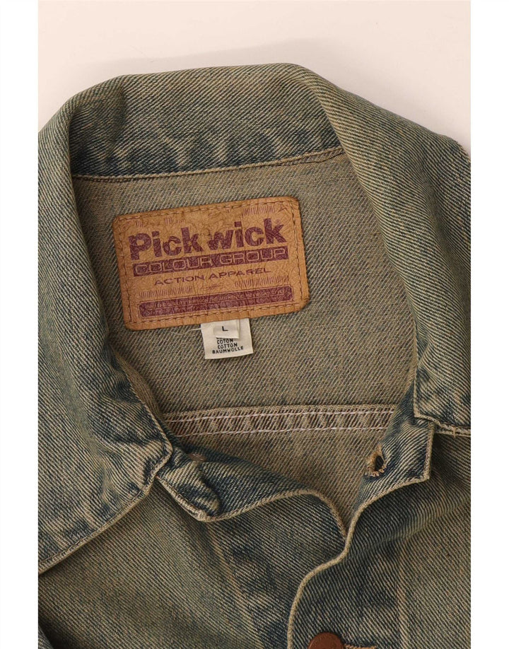 Giacca di jeans da donna Pickwick UK 14 grande cotone blu