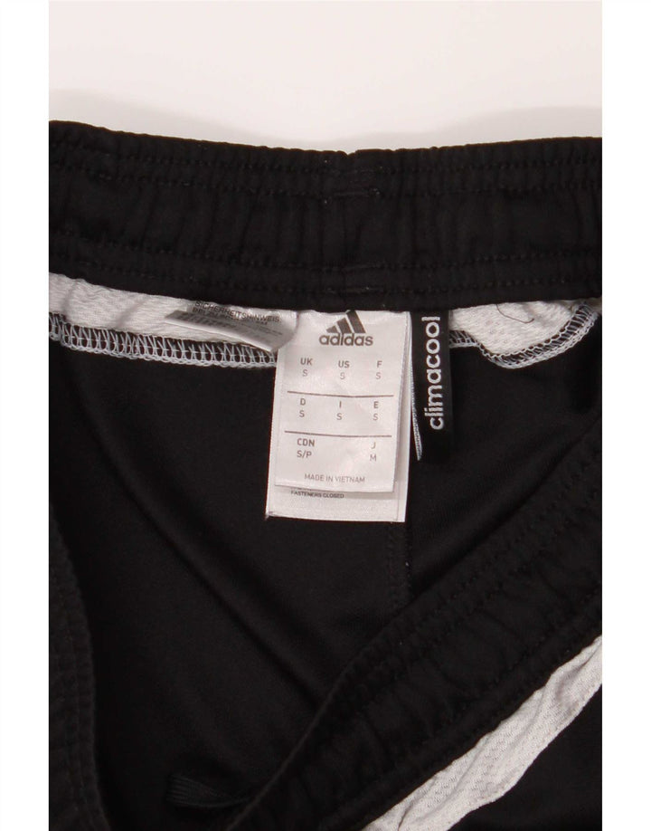 Pantaloni da tuta Adidas Climacool da uomo piccoli in poliestere color block nero
