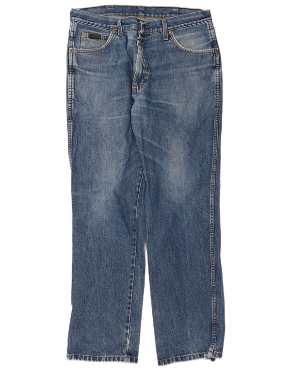 Jeans dritti da uomo Wrangler Texas W36 L32 cotone blu