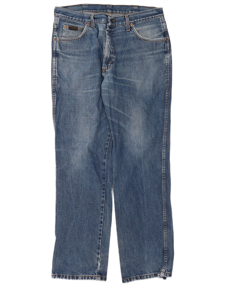 Jeans dritti da uomo Wrangler Texas W36 L32 cotone blu