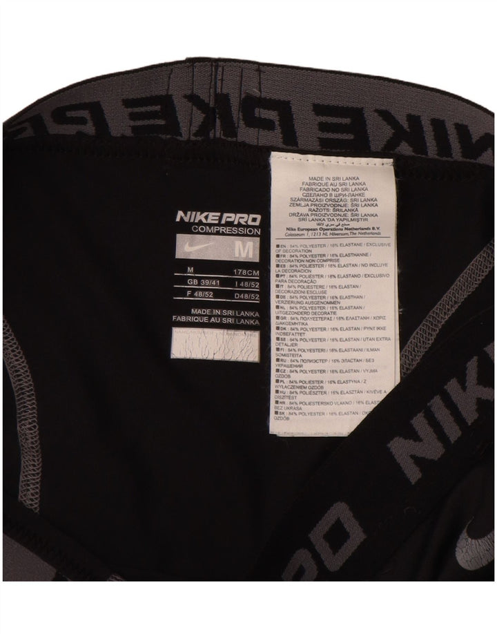 Leggings grafici da uomo Nike UK 39/41 poliestere nero medio