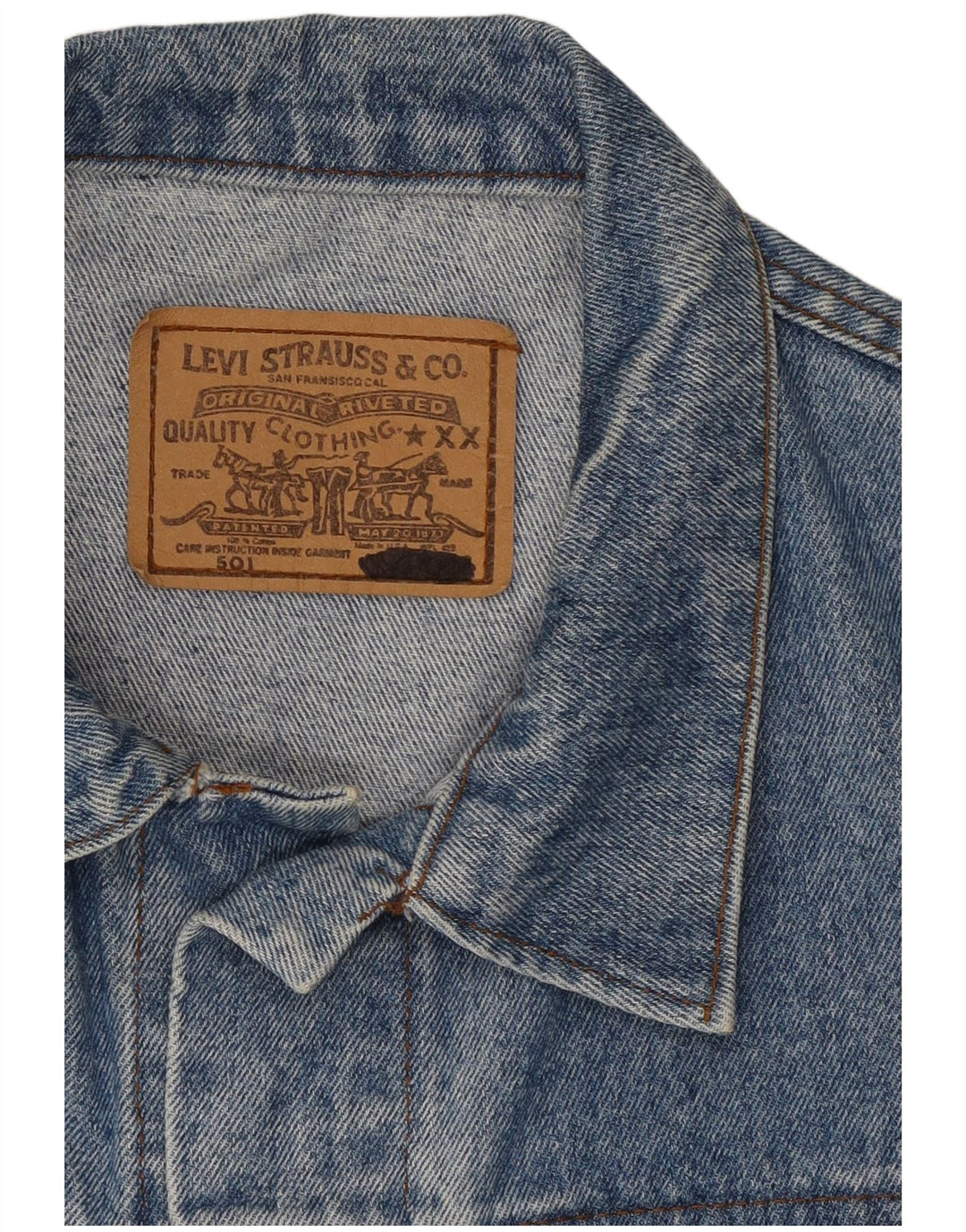 Giacca di jeans da uomo Levi's UK 42 XL Blu