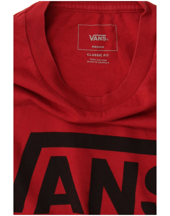 Maglietta da uomo Vans Classic Fit in cotone rosso medio