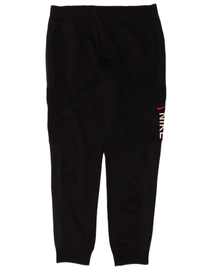 Pantaloni da tuta Nike Graphic Cargo da uomo, pantaloni da jogging, cotone medio nero