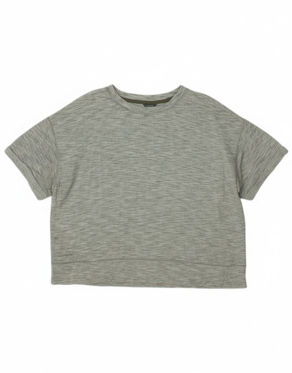 T-shirt oversize da donna Eddie Bauer Top UK 18 XL Poliestere screziato verde