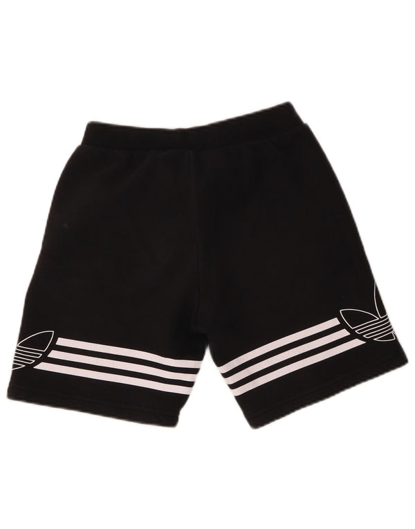 Pantaloncini sportivi Adidas da ragazzo con grafica 9-10 anni in cotone nero