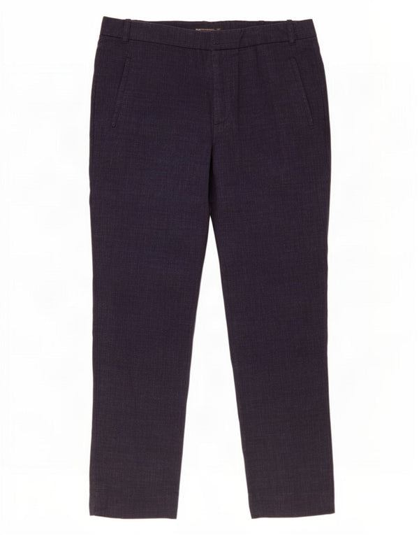 Pantaloni chino dritti da donna Zara EU 38 Small W28 L26 Blu navy