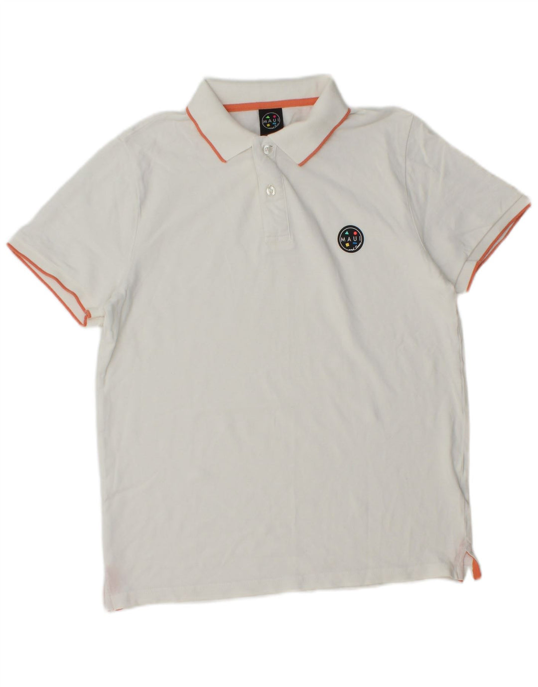 Polo da uomo Maui and Sons piccola in cotone bianco