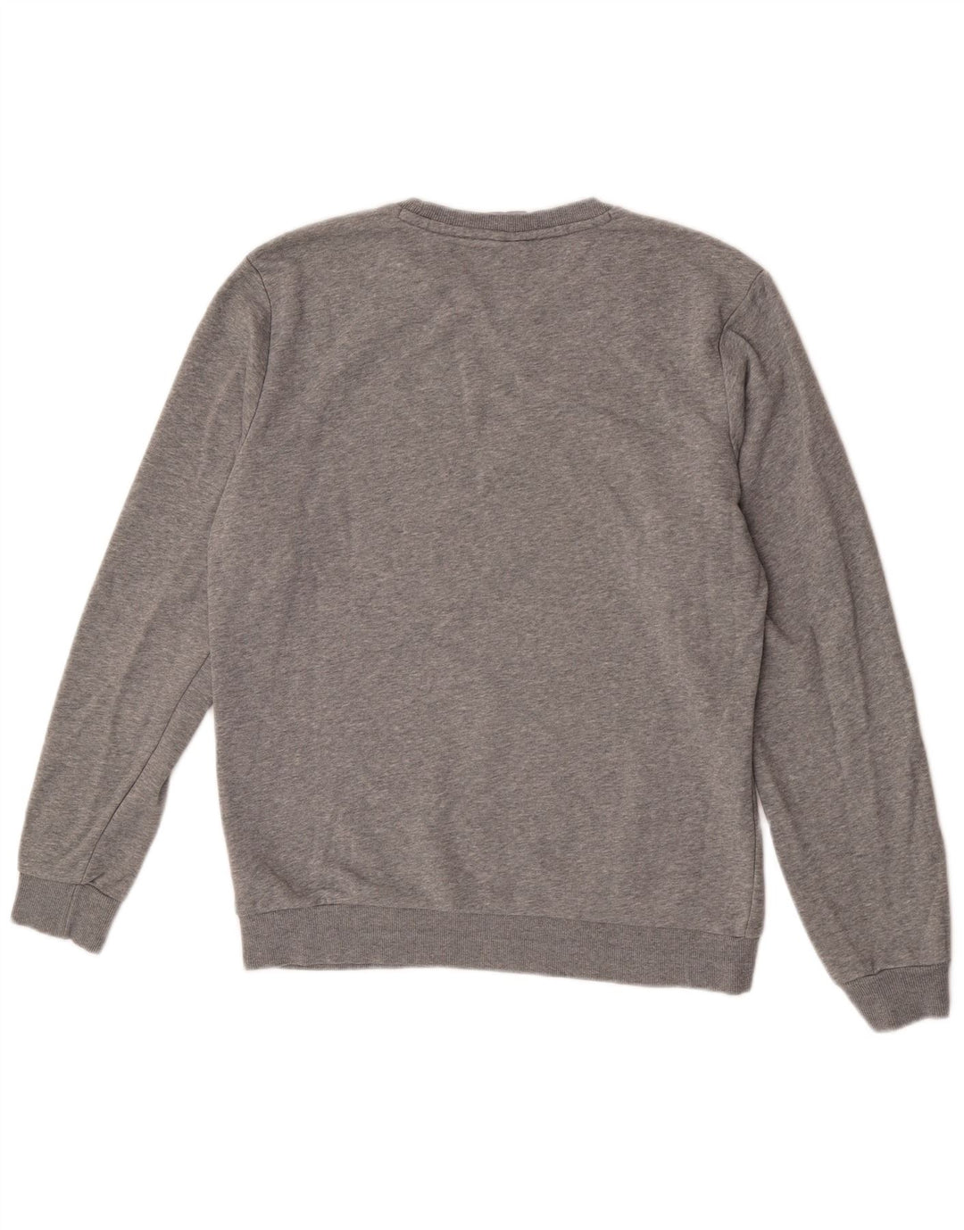 Felpa grafica da uomo Puma Maglione grande in cotone grigio