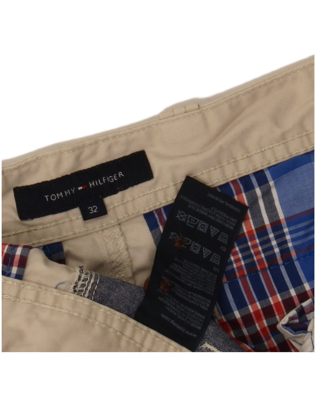 TOMMY HILFIGER Pantaloncini cargo da uomo W32 Cotone beige medio
