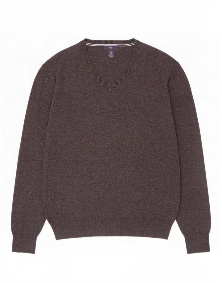 Maglione Gap da uomo con scollo a V piccolo grigio