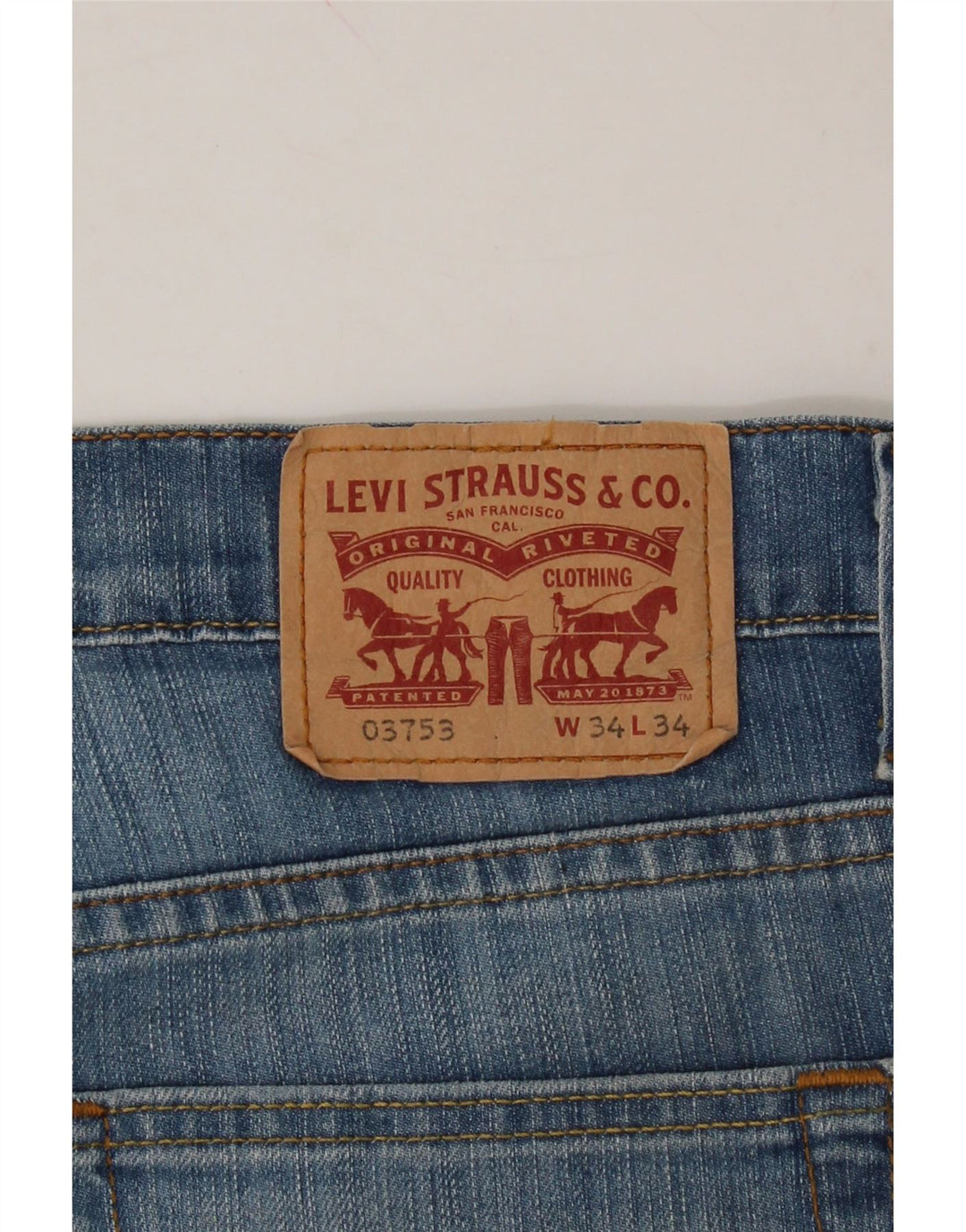 LEVI'S Mens Straight Jeans W34 L25 Blue Vintage Levi's and Second-Hand Levi's from Messina Hembry 