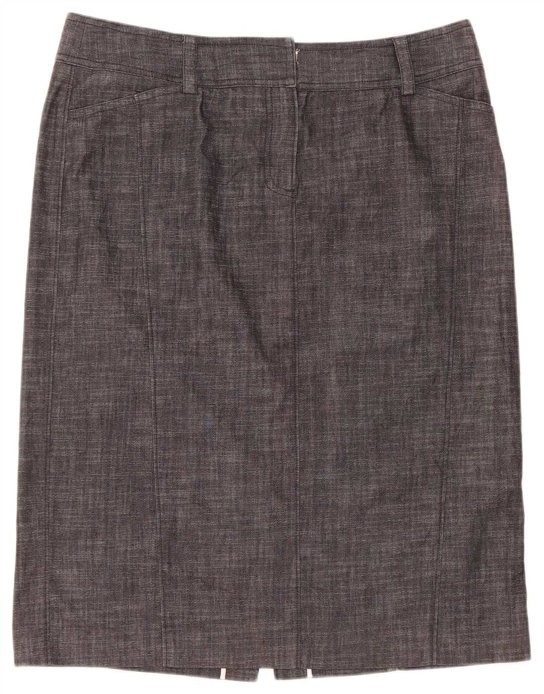 Gonna dritta da donna J. CREW US 12 Large W32 Cotone grigio