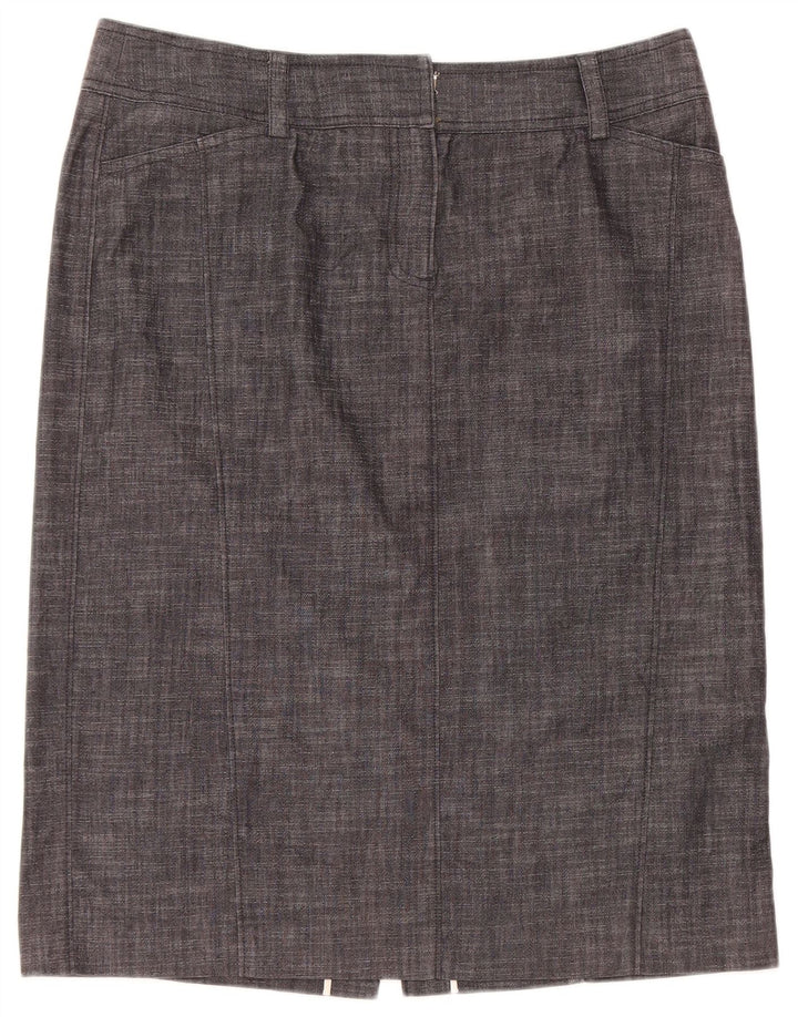 Gonna dritta da donna J. CREW US 12 Large W32 Cotone grigio