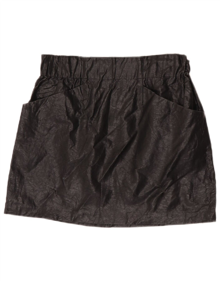 Minigonna Zara da donna media W28 viscosa nera