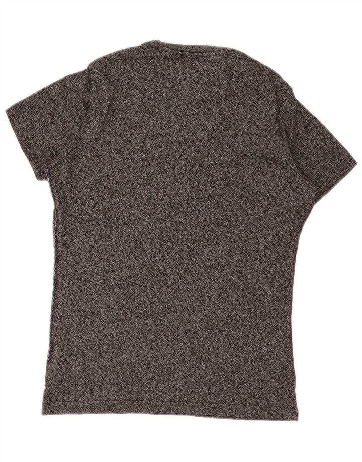 TOMMY HILFIGER T-shirt da uomo Top piccola in cotone chiazzato grigio