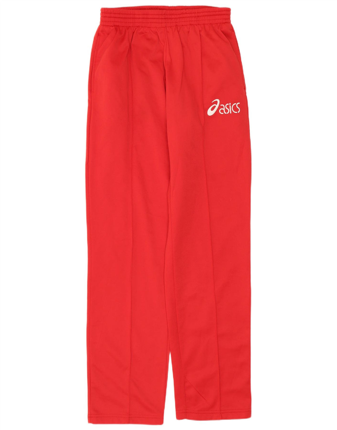 Pantaloni da tuta con grafica ASICS da donna UK 10 Small Rosso Poliestere