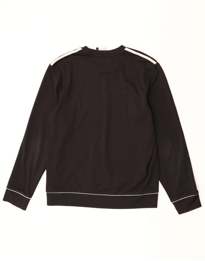 Felpa da uomo Adidas Climalite Jumper UK 40/42 Medium Nero Poliestere
