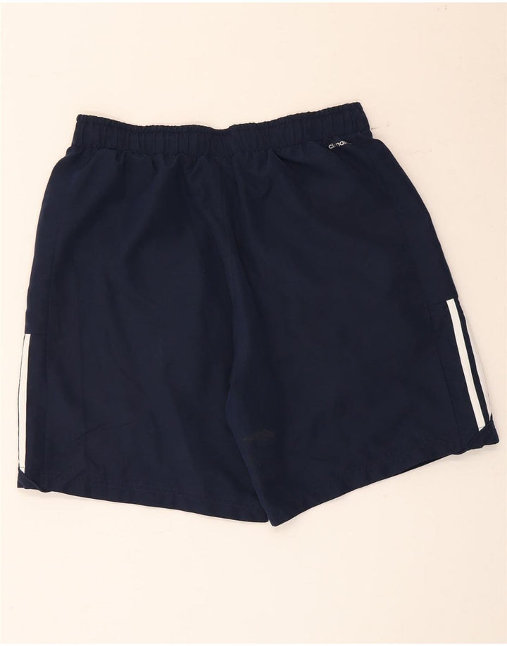 Pantaloncini sportivi Adidas Climalite da uomo di grandi dimensioni in poliestere blu navy