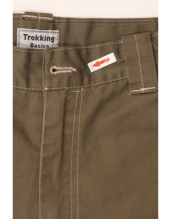 Pantaloncini cargo da uomo Basics XL W38 poliestere kaki