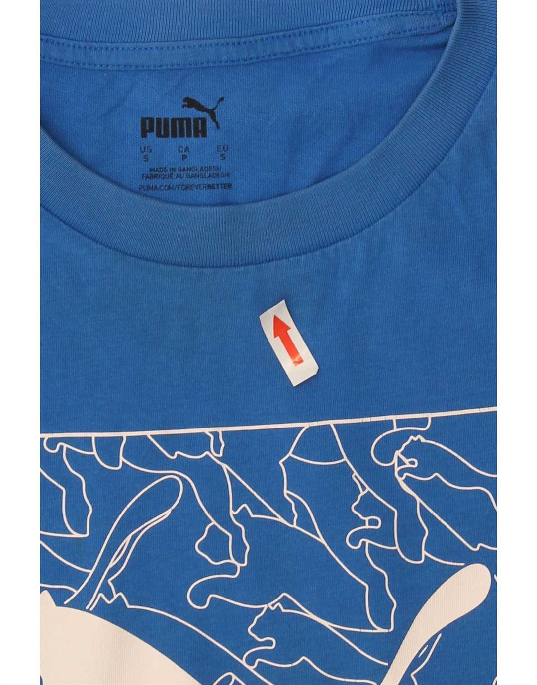T-shirt grafica da uomo Puma Top piccola blu
